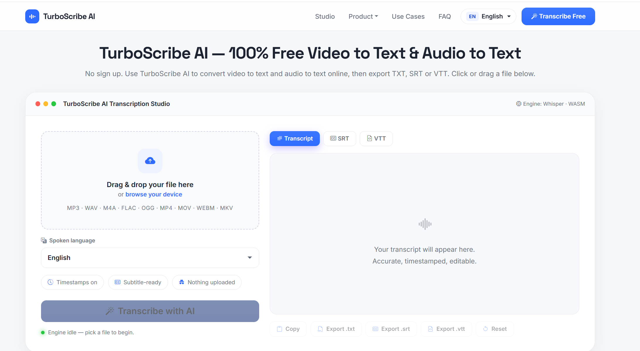 www.turboscribeai.com image
